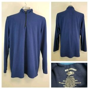 Reel Legends XXL Blue 1/4 Zip Thin Fleece Pullover